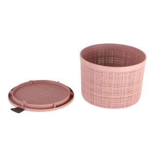 Afbeelding laden in galerijviewer, Curver opbergmand jute-look rond 2l roze
