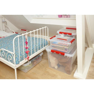 Afbeelding laden in galerijviewer, Sunware q-line box 26l transparant rood | 2 stuks

