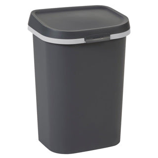 Afbeelding laden in galerijviewer, Curver mistral afvalbak flat 25l antraciet

