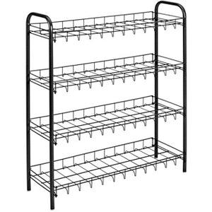 Metaltex schoenenrek 4 rekken 64x23x80.5 cm zwart