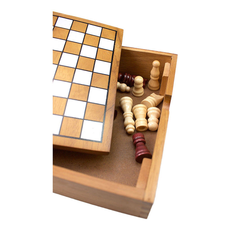Afbeelding laden in galerijviewer, Tactic schaken – bordspel – classic games – houten schaakspel – 32 stukken – vanaf 7 jaar
