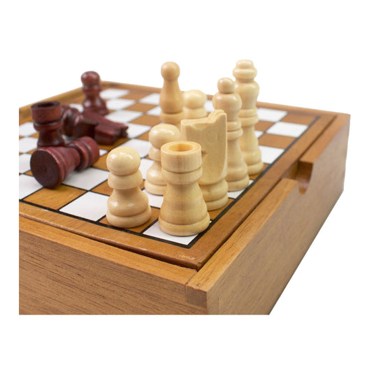 Tactic schaken – bordspel – classic games – houten schaakspel – 32 stukken – vanaf 7 jaar