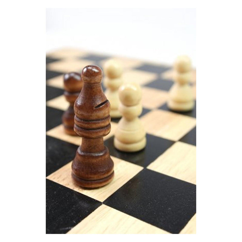 Afbeelding laden in galerijviewer, Tactic 5 in 1 hout - schaken - dammen - tic tac toe - backgammon en domino
