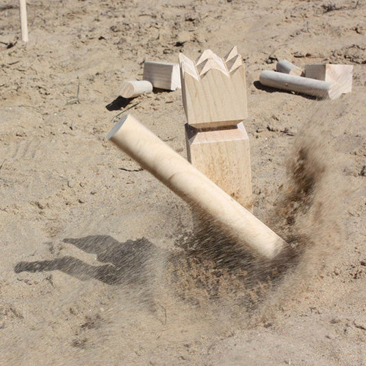 Tactic kubb – vang- en werpspel – origineel zweeds werpspel in handige draagbare doos – duurzaam grenenhout