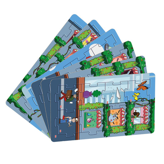 Biobuddi 2in1 puzzel en memo city life