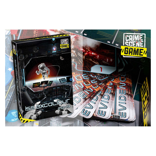 Tactic crime scene iss excalibur 2049 – bordspel – misdaadspel – futuristisch mysterie in de ruimte – diepgaand onderzoek en deductie – crime scene serie – game storm studio – 1 of meer spelers – vanaf 18 jaar