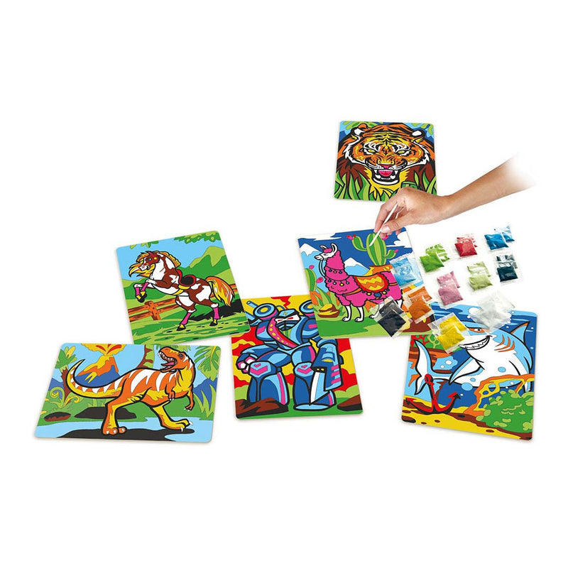 Afbeelding laden in galerijviewer, Selecta zandkunst knutselen mega pack (66 zakjes knutselzand)
