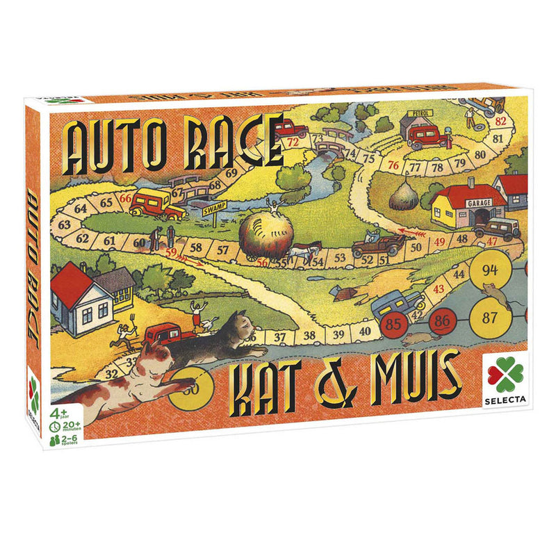 Afbeelding laden in galerijviewer, Selecta bordspel spellen van toen - auto race kat muis
