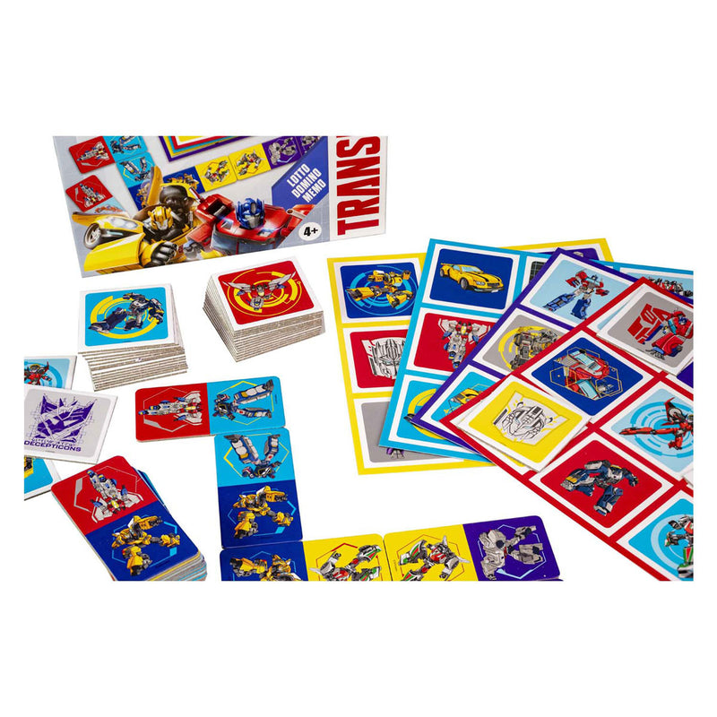 Afbeelding laden in galerijviewer, Tactic transformers 3in1 memo lotto domino
