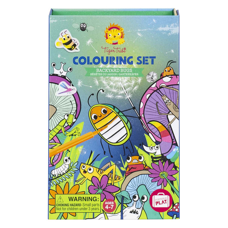 Afbeelding laden in galerijviewer, Tiger tribe kleurset tuinbeestjes kleurplezier voor kinderen - creatieve set.
