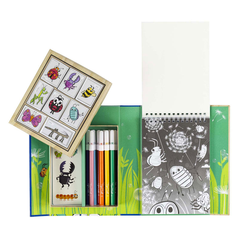 Afbeelding laden in galerijviewer, Tiger tribe kleurset tuinbeestjes kleurplezier voor kinderen - creatieve set.
