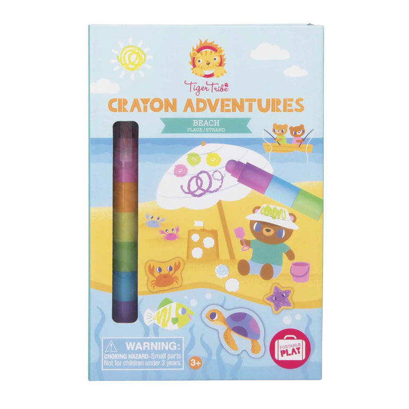 Afbeelding laden in galerijviewer, Tiger tribe waskrijt kleurset crayon adventures beach -
