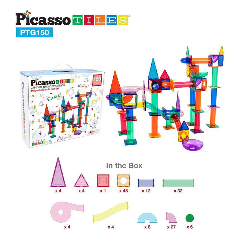 Afbeelding laden in galerijviewer, Selecta picassotiles marble run - magnetische bouwtegels, 150dlg.
