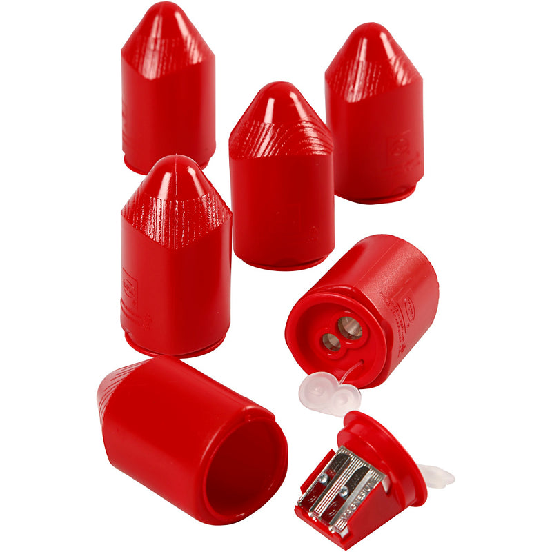 Afbeelding laden in galerijviewer, Https: www.cchobby.nl puntenslijper-h-8-5-cm-rood-1-stuk

