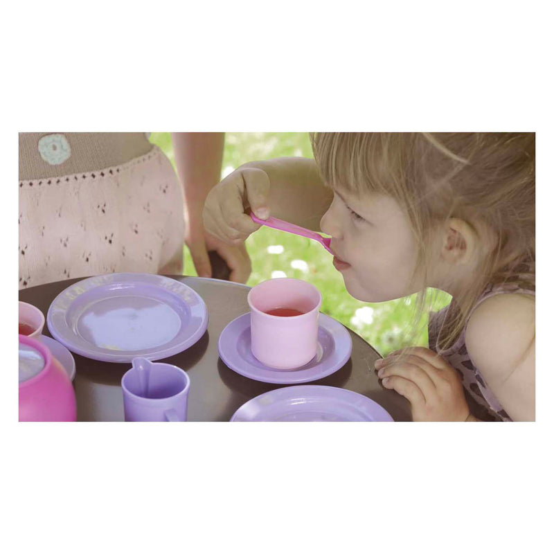 Afbeelding laden in galerijviewer, Dantoy koffieset roze, lila 17dlg.
