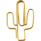 Clips, cactus, afm 40x30 mm, goud, 6 stuk 1 doos