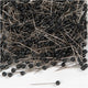 Kaart pinnen, l: 25 mm, d 4 mm, zwart, 1000 stuk 1 doos