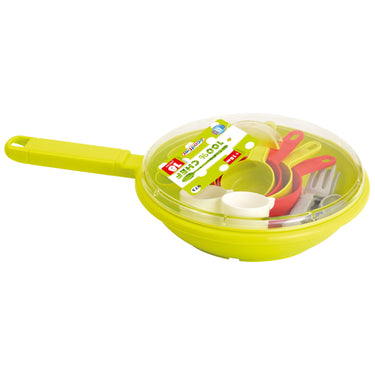 Ecoffier pan met eetset - 18 delig - 32 cm