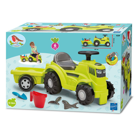 Ecoffier ecoiffier tractor met aanhanger