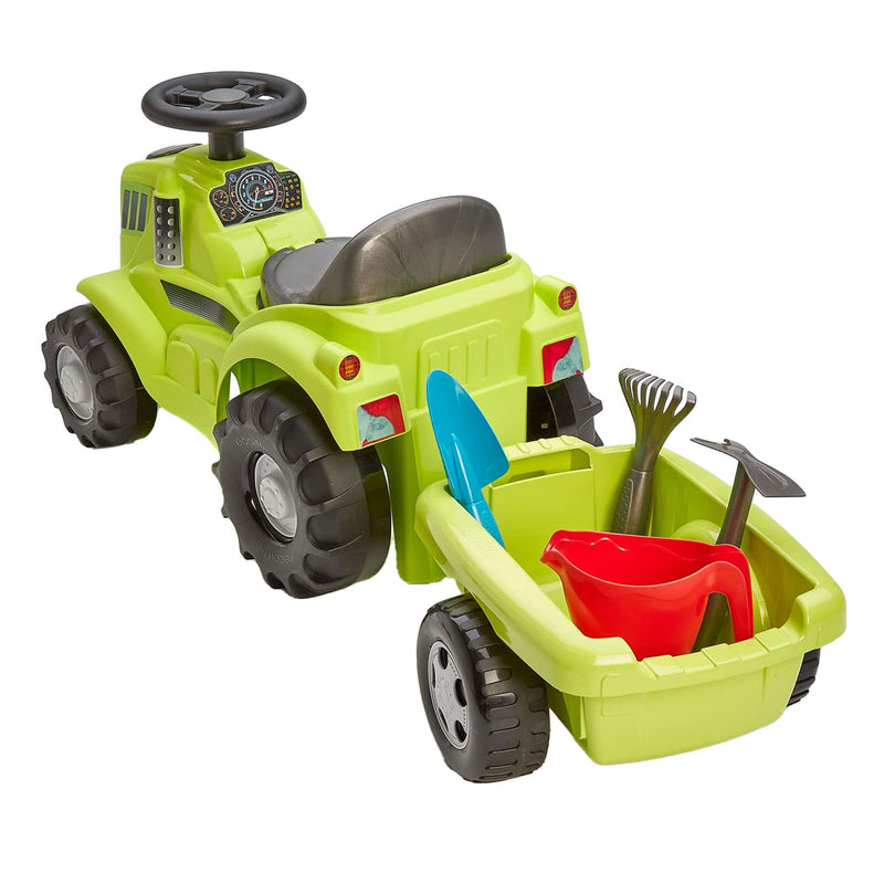Afbeelding laden in galerijviewer, Ecoffier ecoiffier tractor met aanhanger
