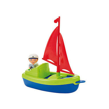Afbeelding laden in galerijviewer, Ecoiffier zeilboot met speelfiguur - 22cm
