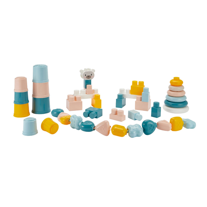 Afbeelding laden in galerijviewer, Abrick ecoiffier bb babyspeelgoed 4in1 speelset in opbergbox - 41dlg.
