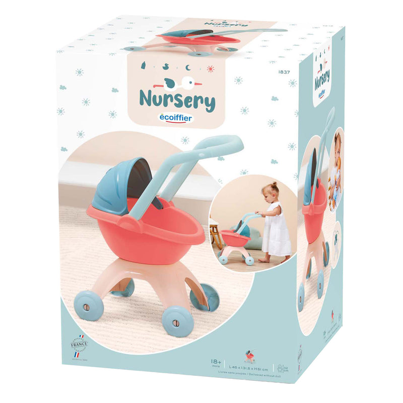 Afbeelding laden in galerijviewer, Ecoiffier nursery poppenwagen pastel
