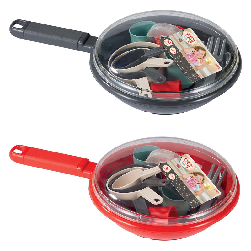 Afbeelding laden in galerijviewer, Ecoiffier 100% chef servies en bestek in pan - 19dlg.
