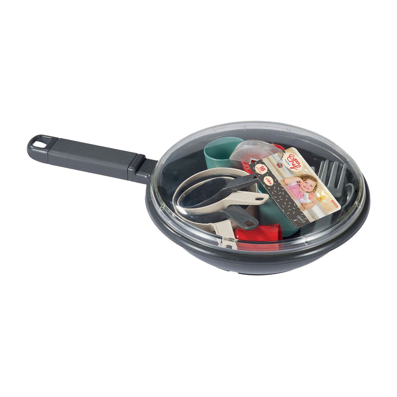 Afbeelding laden in galerijviewer, Ecoiffier 100% chef servies en bestek in pan - 19dlg.
