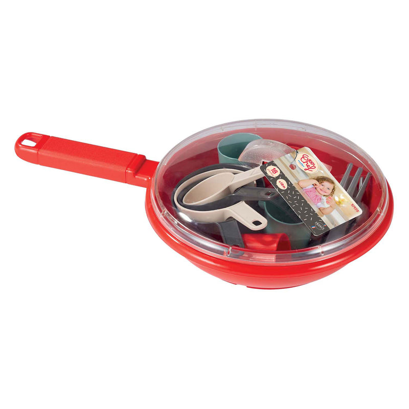 Afbeelding laden in galerijviewer, Ecoiffier 100% chef servies en bestek in pan - 19dlg.
