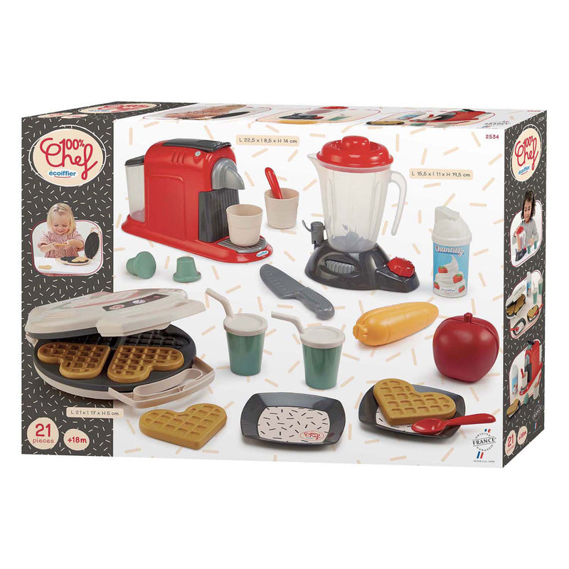 Afbeelding laden in galerijviewer, Ecoiffier 100% chef keukenapparatuur - 21dlg.
