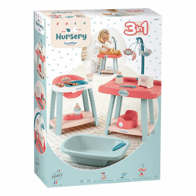 Afbeelding laden in galerijviewer, Ecoiffier nursery babykamerset 3-in-1
