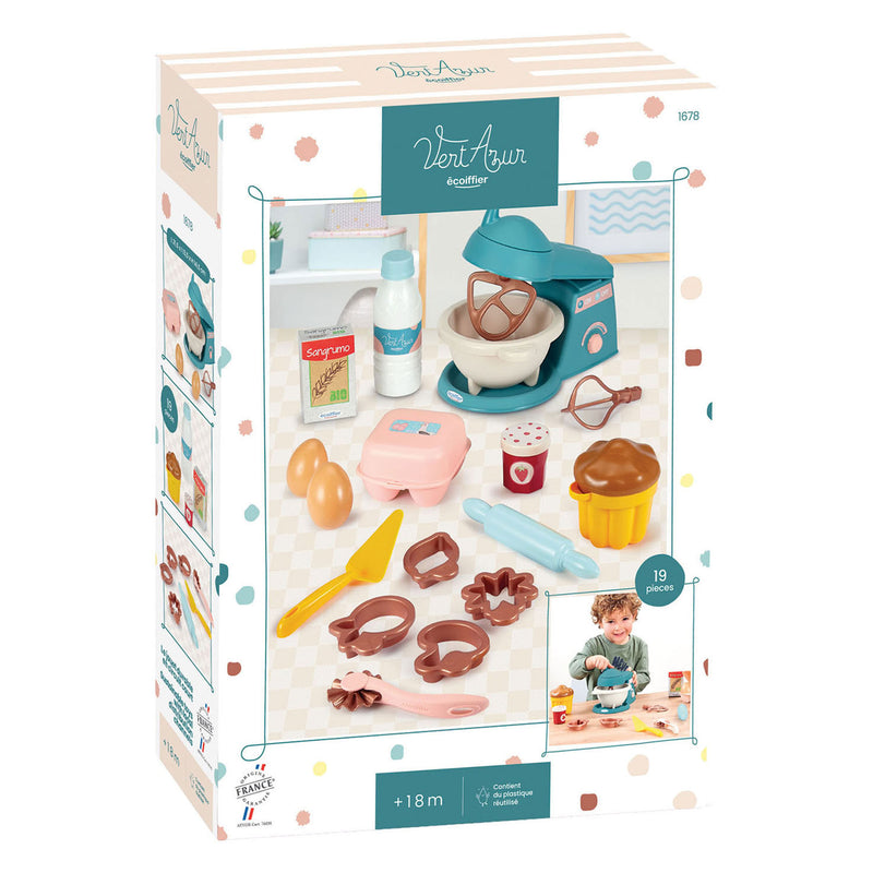 Afbeelding laden in galerijviewer, Ecoiffier vert azur patisserieset - 19dlg.
