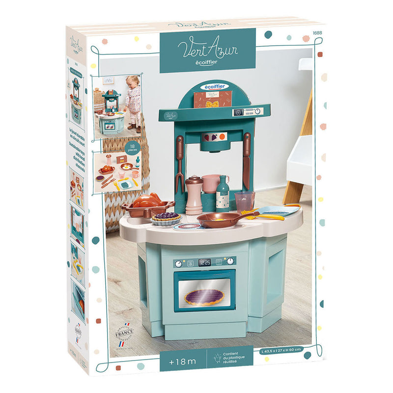 Afbeelding laden in galerijviewer, Ecoiffier vert azur mijn eerste keuken - 18dlg.
