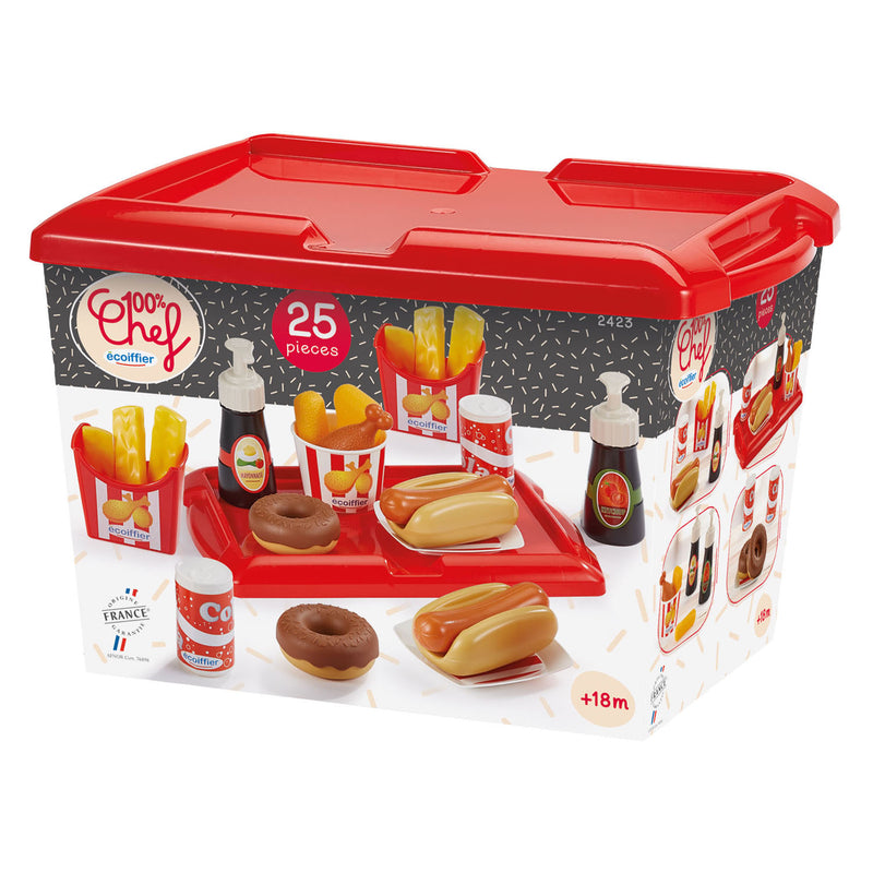 Afbeelding laden in galerijviewer, Ecoiffier 100% chef hot dog set - 25dlg.
