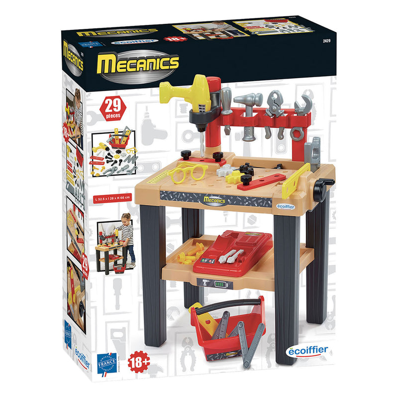 Afbeelding laden in galerijviewer, Ecoiffier mecanics werkbank - 29dlg.
