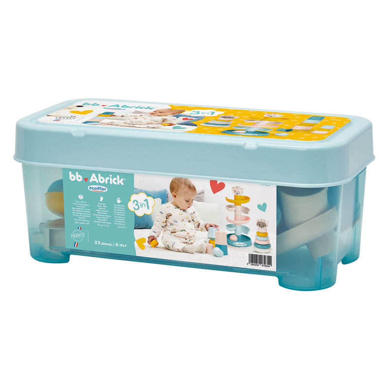 Afbeelding laden in galerijviewer, Ecoiffier bb abrick 3in1 babyspeelgoed in opberbox - 23dlg.
