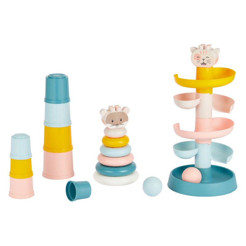 Afbeelding laden in galerijviewer, Ecoiffier bb abrick 3in1 babyspeelgoed in opberbox - 23dlg.

