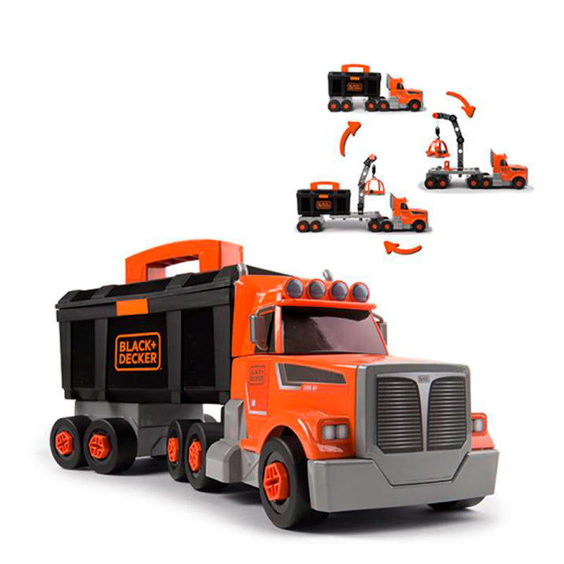 Afbeelding laden in galerijviewer, Smoby black decker gereedschapskist vrachtwagen
