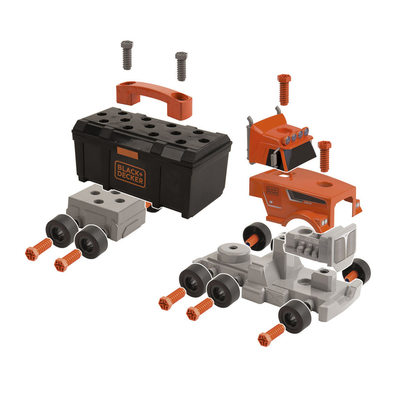 Afbeelding laden in galerijviewer, Smoby black decker gereedschapskist vrachtwagen
