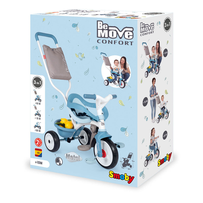 Afbeelding laden in galerijviewer, Smoby Be Comfort Driewieler Blauw
