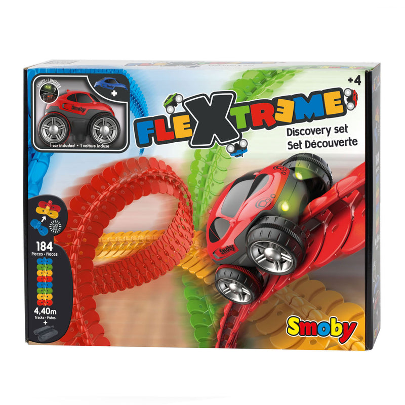 Afbeelding laden in galerijviewer, Smoby Flextreme Discovery Racebaan Set, 184dlg.
