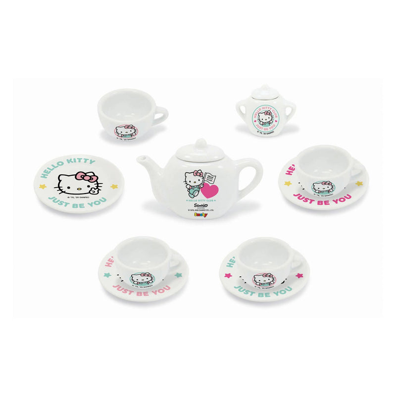 Afbeelding laden in galerijviewer, Smoby Hello Kitty Porseleinen Theeset 12dlg.
