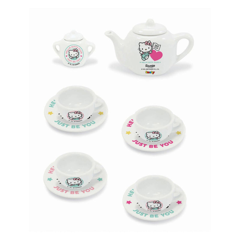 Afbeelding laden in galerijviewer, Smoby Hello Kitty Porseleinen Theeset 12dlg.
