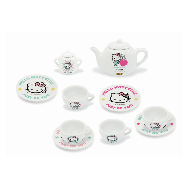 Afbeelding laden in galerijviewer, Smoby Hello Kitty Porseleinen Theeset 12dlg.
