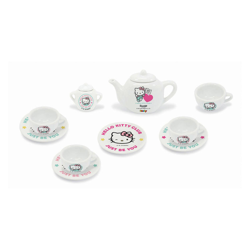 Afbeelding laden in galerijviewer, Smoby Hello Kitty Porseleinen Theeset 12dlg.
