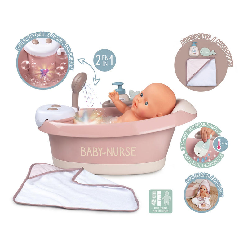 Afbeelding laden in galerijviewer, Smoby - Baby Nurse Bad met Functies en Accessoires 3dlg.
