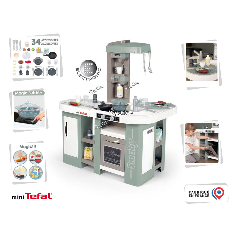 Afbeelding laden in galerijviewer, Smoby Tefal Studio Bubbel Keuken XL 34dlg.
