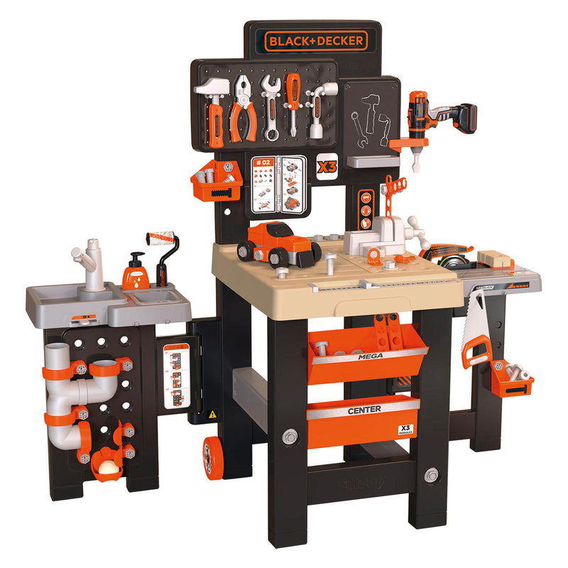 Afbeelding laden in galerijviewer, Smoby Black Decker Mega Center, 100dlg.
