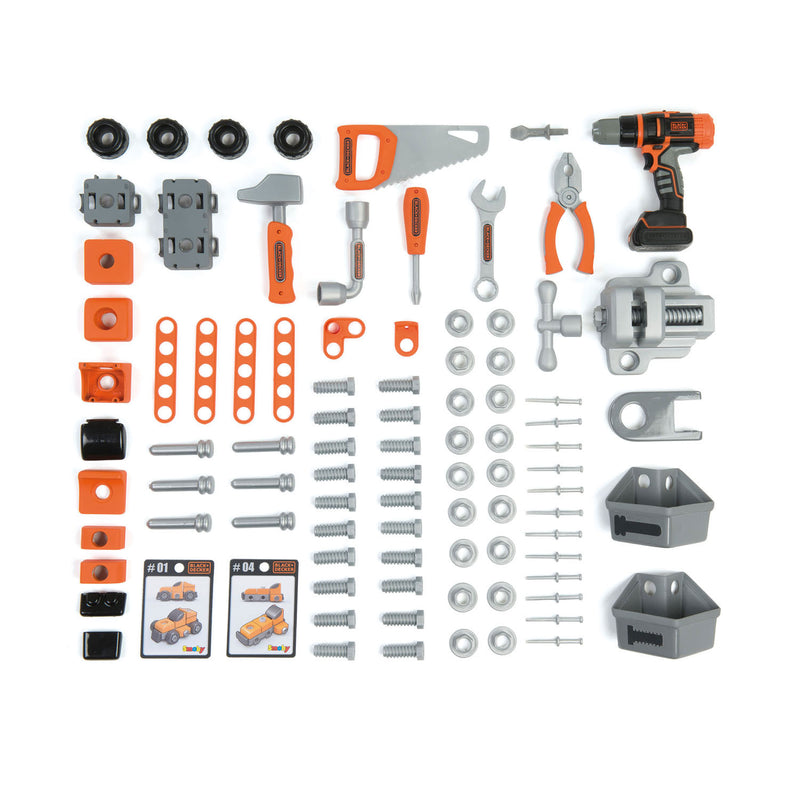Afbeelding laden in galerijviewer, Smoby black decker bricolo speelgoedwerkbank, 92dlg.
